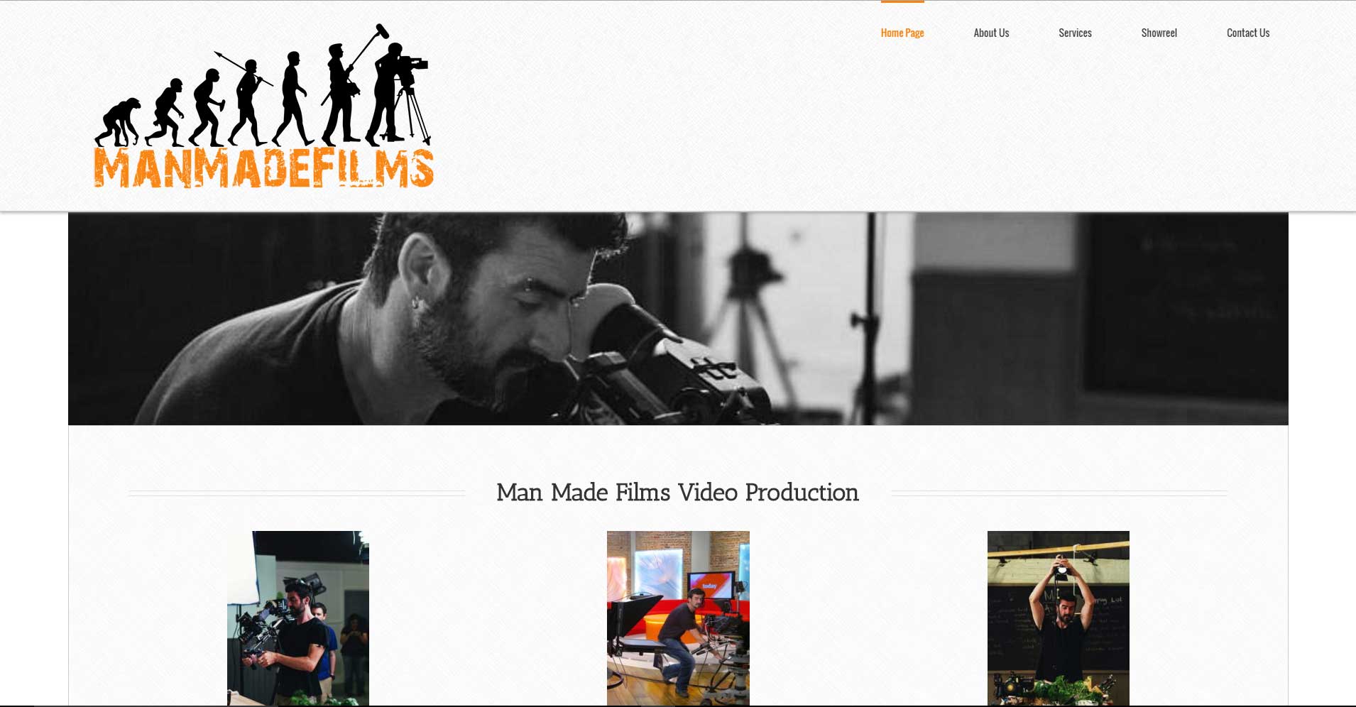 Man Made Films Website Image